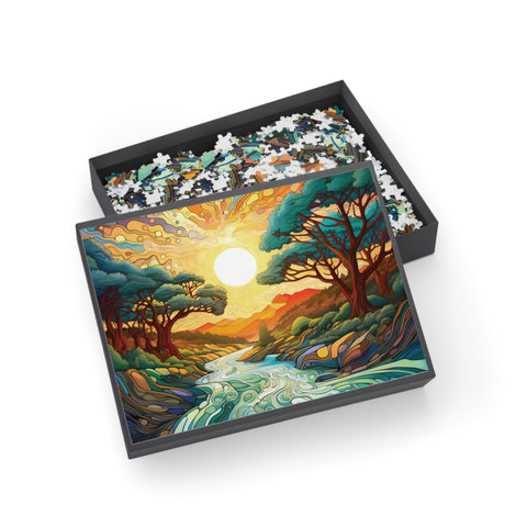 TRIPPY TREES #01 Jigsaw Puzzle | 96, 252, 500 pcs