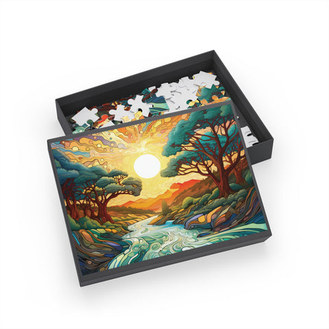 TRIPPY TREES #01 Jigsaw Puzzle | 96, 252, 500 pcs