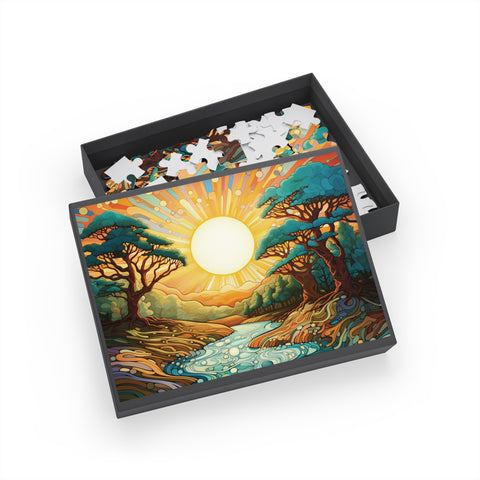 TRIPPY TREES #02 Jigsaw Puzzle | 96, 252, 500 pcs