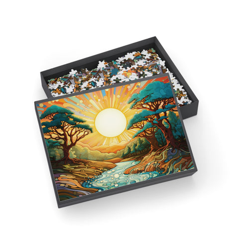 TRIPPY TREES #02 Jigsaw Puzzle | 96, 252, 500 pcs