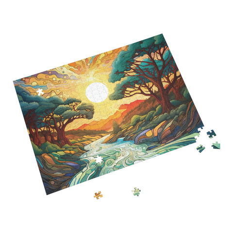 TRIPPY TREES #01 Jigsaw Puzzle | 96, 252, 500 pcs